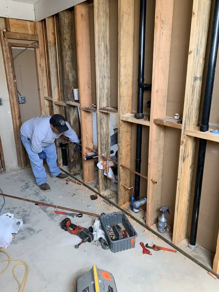 Commercial rough-in plumbing for Gas Line Repair in Silvermill